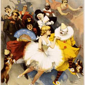 Vaudeville-Theater - Vaudevilles waren in Frankreich eine Theater- und Liedgattung, in den achtziger Jahren der neunzehnten Jahrhunderts wurden in den Vereinigten Staaten Varietés und Schaubuden so bezeichnet. Zahlreiche berühmte Komiker gingen dort aus ihnen hervor.