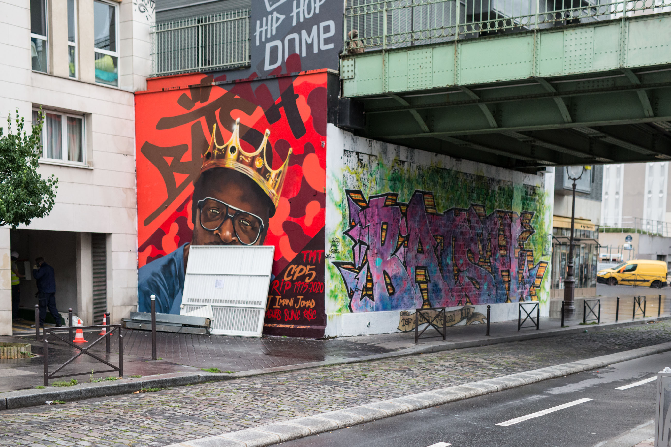 Graffiti an einer Brücke am Quai de la Marne, Paris 2021